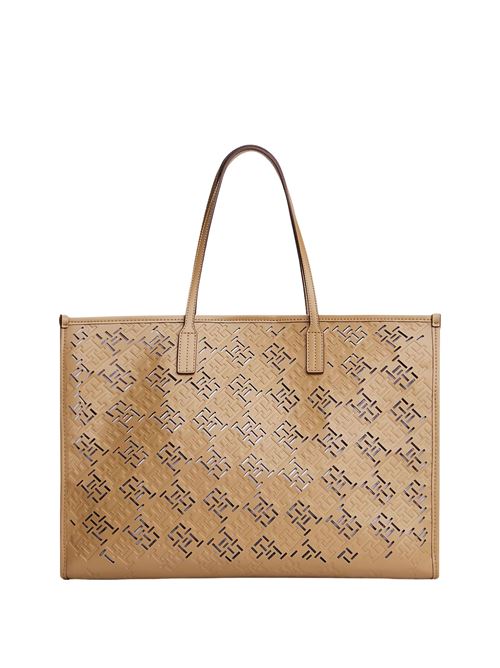 Borsa beige in poliuretano Tommy Hilfiger | AW0AW17501RBC